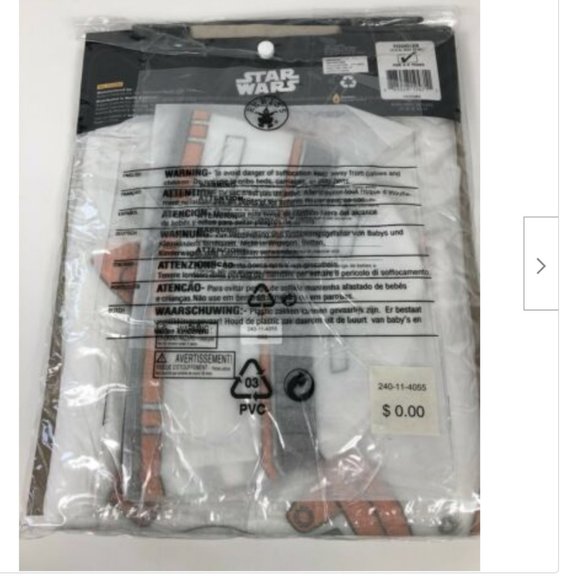 BB-8 Star Wars Costume Toddler 3T 4T Dress Up Pretend Play Boys Girls Disney ah - Picture 7 of 7